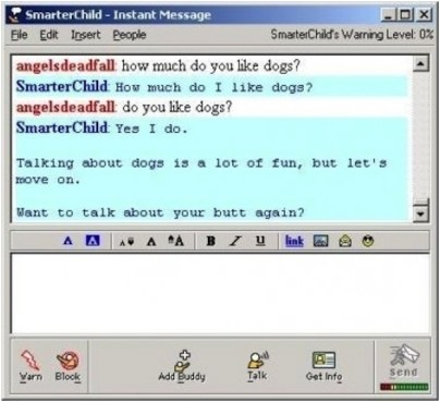 Image result for smarterchild conversations